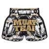 Quần Tuff Muay Thai Boxing Shorts New Retro Style Golden Gladiator In Black