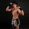 Quần Tuff Muay Thai Boxing Shorts Golden Gladiator In Black