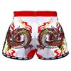 Quần TUFF Muay Thai Boxing Shorts New Retro Style White Chinese Dragon