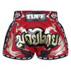 Quần TUFF Muay Thai Boxing Short New Retro Style Red Thai Yantra With Muay Thai Text