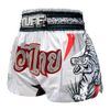 Quần TUFF Muay Thai Boxing Short White With Double White Tiger