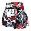 Quần TUFF Muay Thai White Devil Skull With Double Skeleton