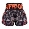 Quần Tuff Muay Thai Boxing Shorts Battalion Skull In Black