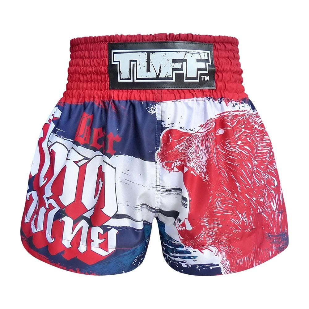 Quần Tuff Muay Thai Boxing Shorts Navy Blue Furious Bear