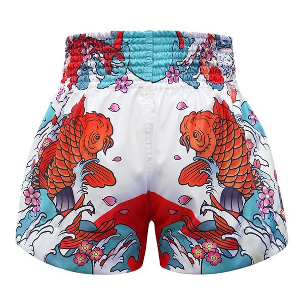Patchwork Tropical Toucan Print Muay Thai Boxing Shorts