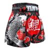 Quần Tuff Muay Thai Boxing Shorts Black Japanese Koi Fish