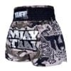 Quần Tuff Muay Thai Boxing Shorts New Grey Military Camouflage