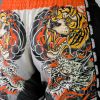 Quần TUFF Muay Thai Boxing Shorts New Retro Style The Japanese Yin-Yang