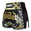 Quần Tuff Muay Thai Boxing Shorts New Retro Style Thai King Of Naga Black