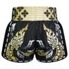 Quần Tuff Muay Thai Boxing Shorts New Retro Style Thai King Of Naga Black