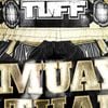 Quần Tuff Muay Thai Boxing Shorts New Retro Style Golden Gladiator In Black
