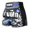 Quần TUFF Muay Thai Boxing Shorts New Retro Style Blue War Elephant