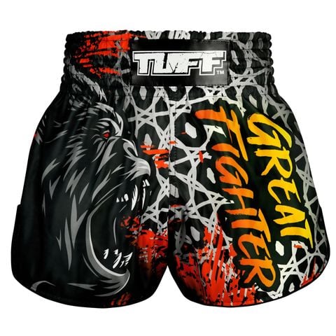 Quần TUFF Muay Thai Boxing Shorts High-Cut Retro Style 