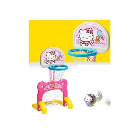 Cột gôn và bóng rổ Hello Kitty