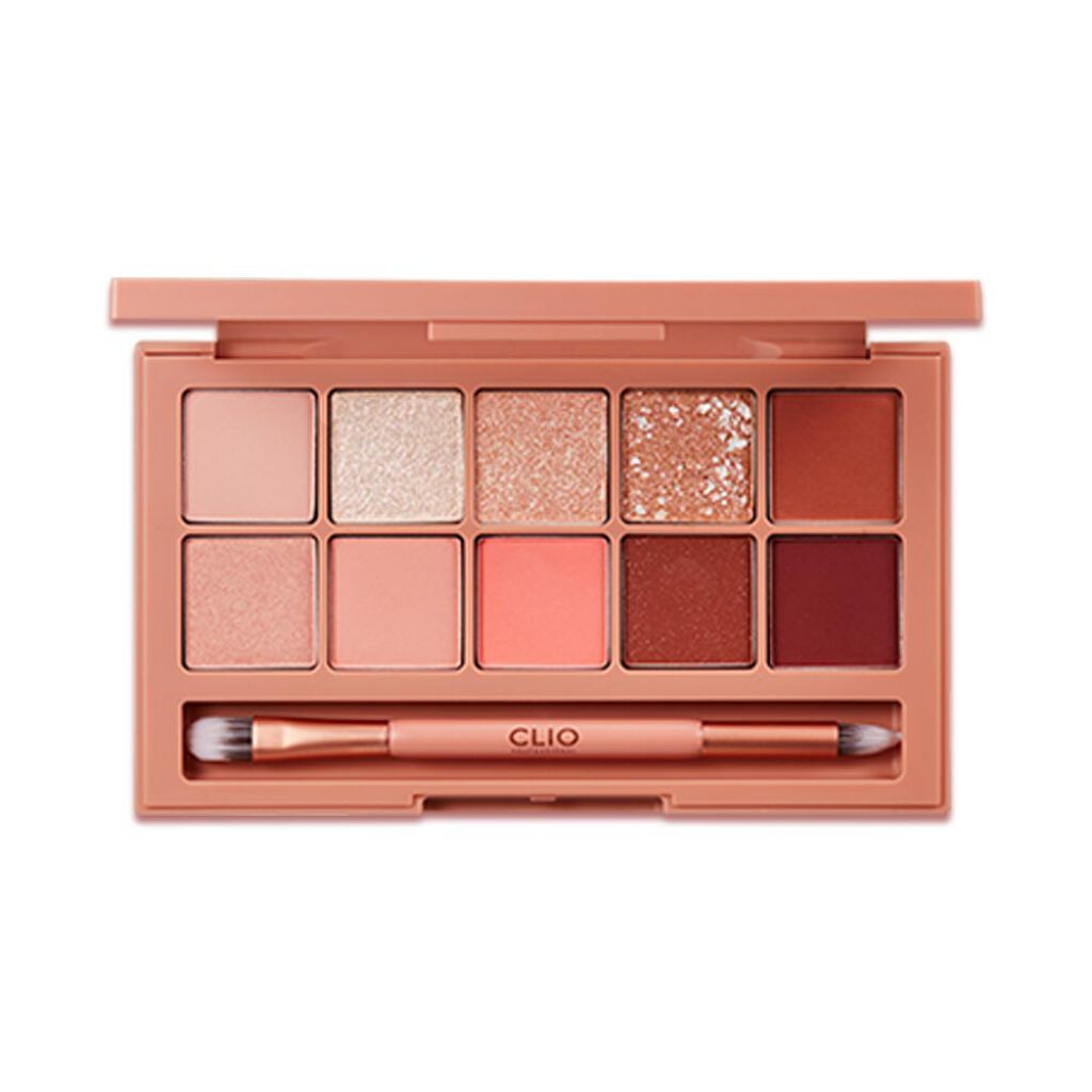 Bảng Phấn Mắt Clio 03 Coral Talk Pro Eye Palette - 10 Ô Cá Tính