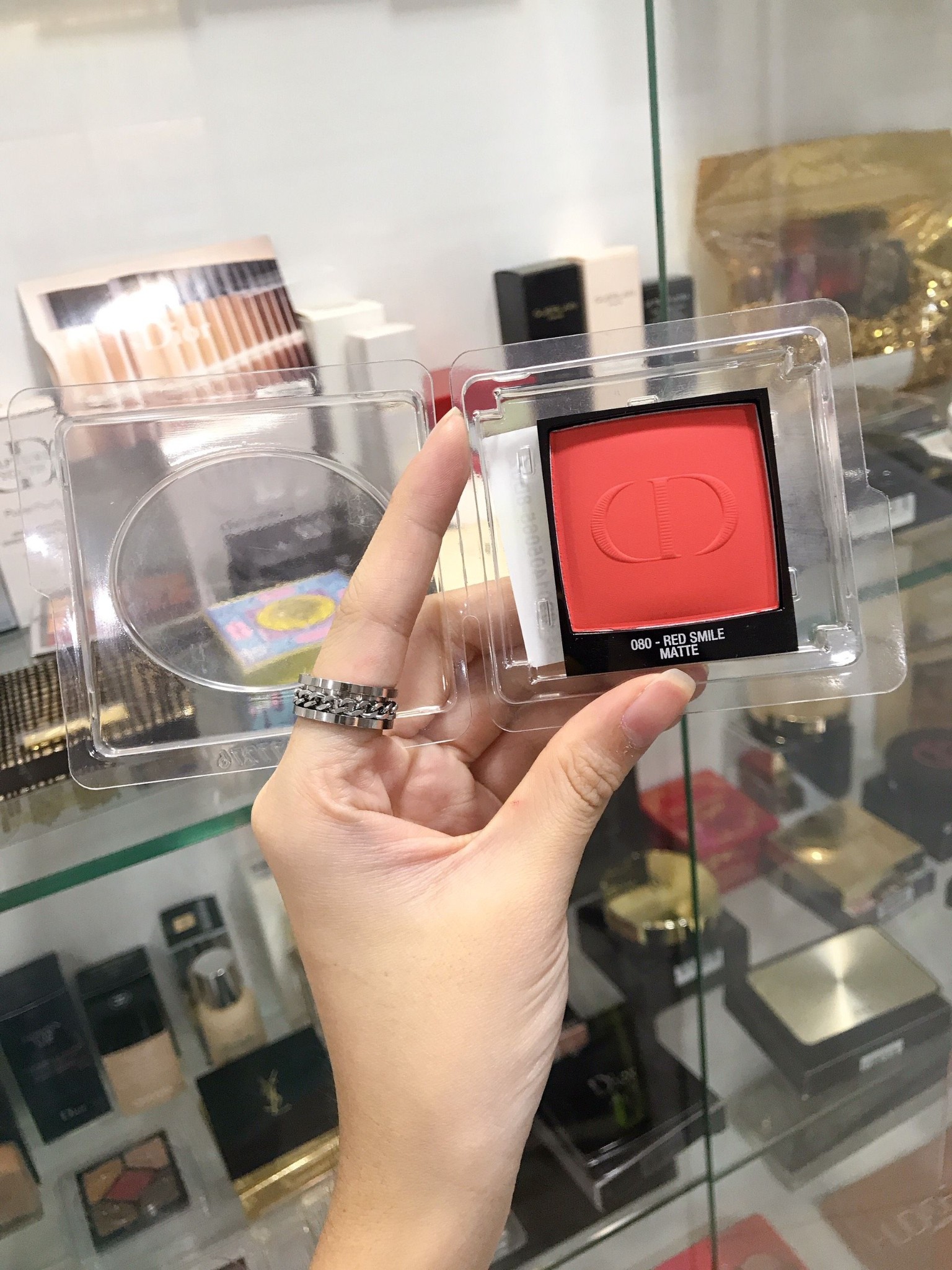 Phấn Má Hồng Dior Rouge Blush 080 Red Smile Matte Tester Full Size – Thế  Giới Son Môi