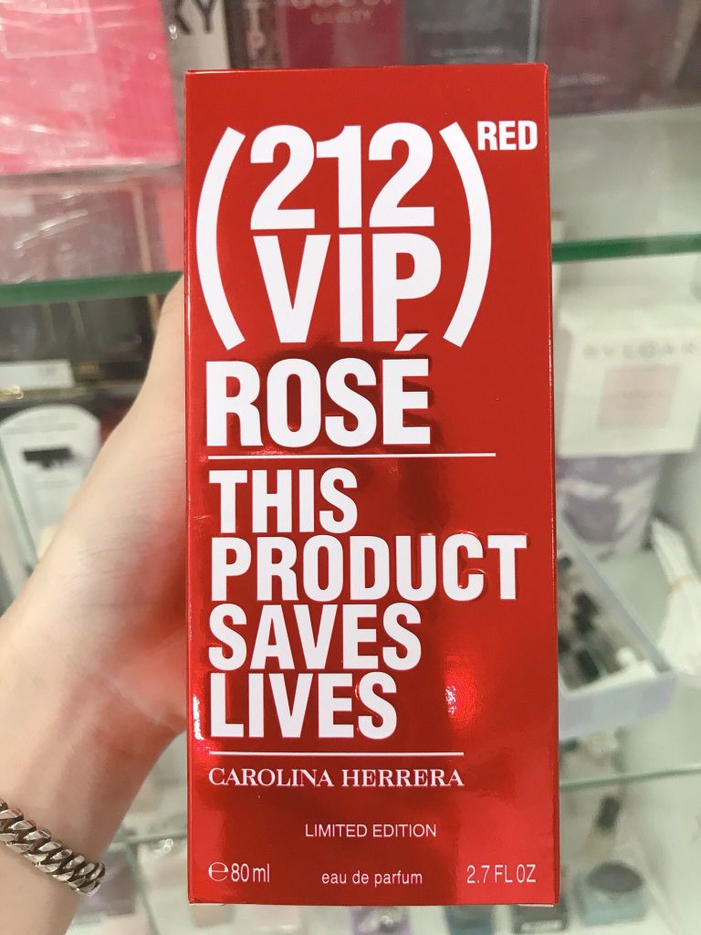 Nước Hoa Nữ Carolina Herrera VIP 212 Rose L.E Red EDP 80ML ( Phiên Bản Giới Hạn)
