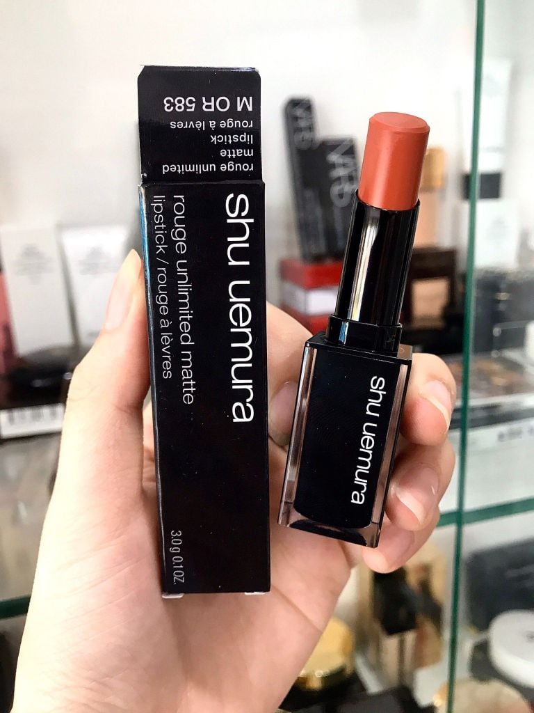 Son Shu Uemura Rouge Unlimited M OR 583 Cam Cháy Thời Thượng