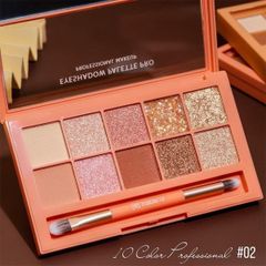 Bảng Phấn Mắt 10 Ô Habaria Pro Eyeshadow Palette 02