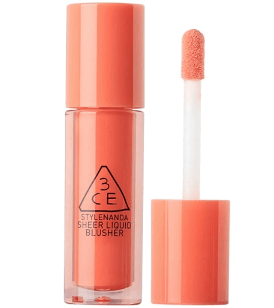 Má Hồng Kem 3CE Sheer Liquid Blusher Cozy Peach