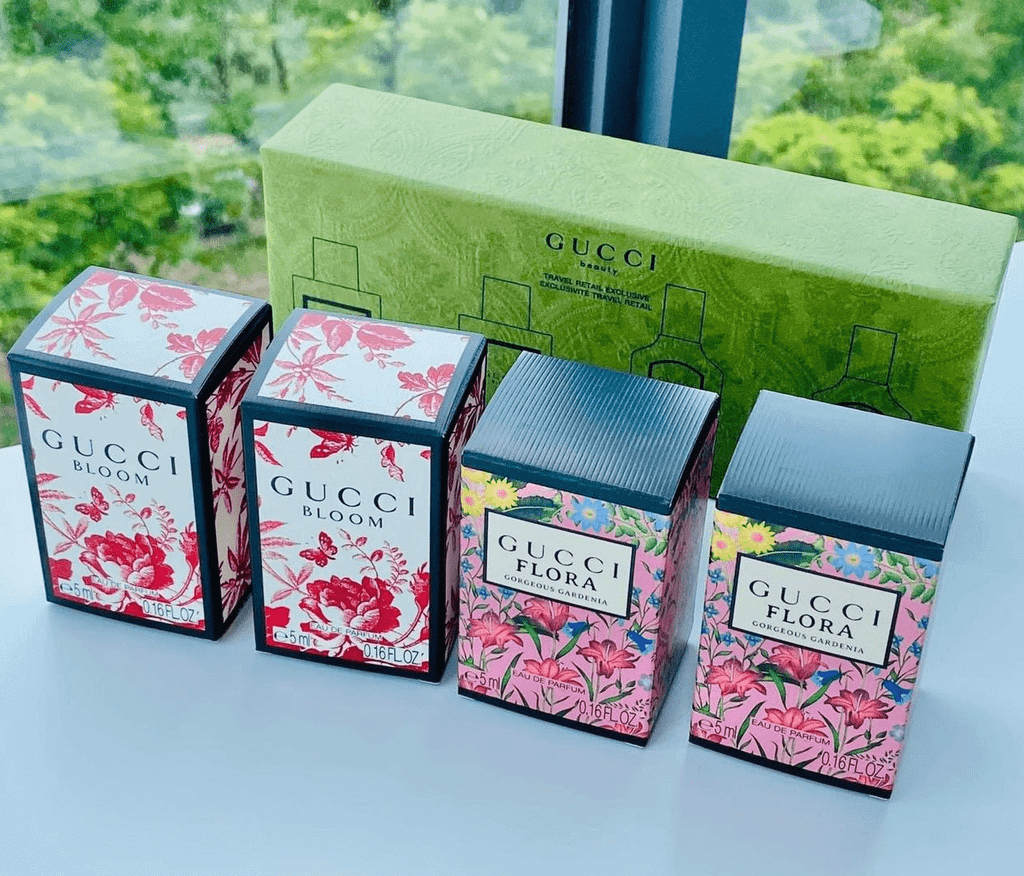 GiftSet Nước Hoa Gucci Bloom & Flora 4 Chai