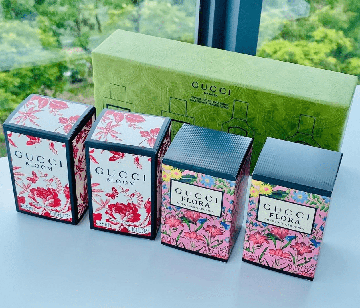 GiftSet Nước Hoa Gucci Bloom & Flora 4 Chai – Thế Giới Son Môi