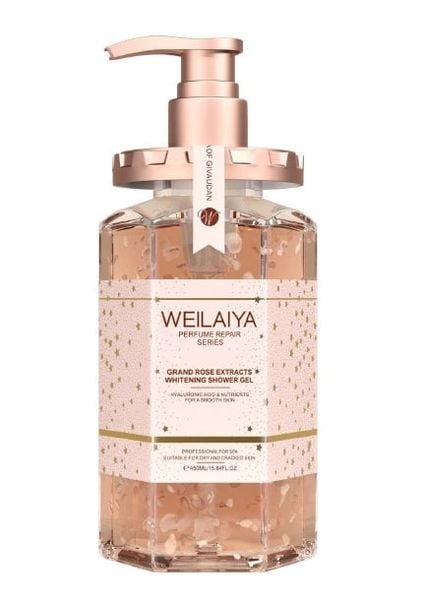 Sữa Tắm Trắng Da Hoa Hồng Damask Weilaiya Grand Rose Extracts Whitening Shower Gel 450ml