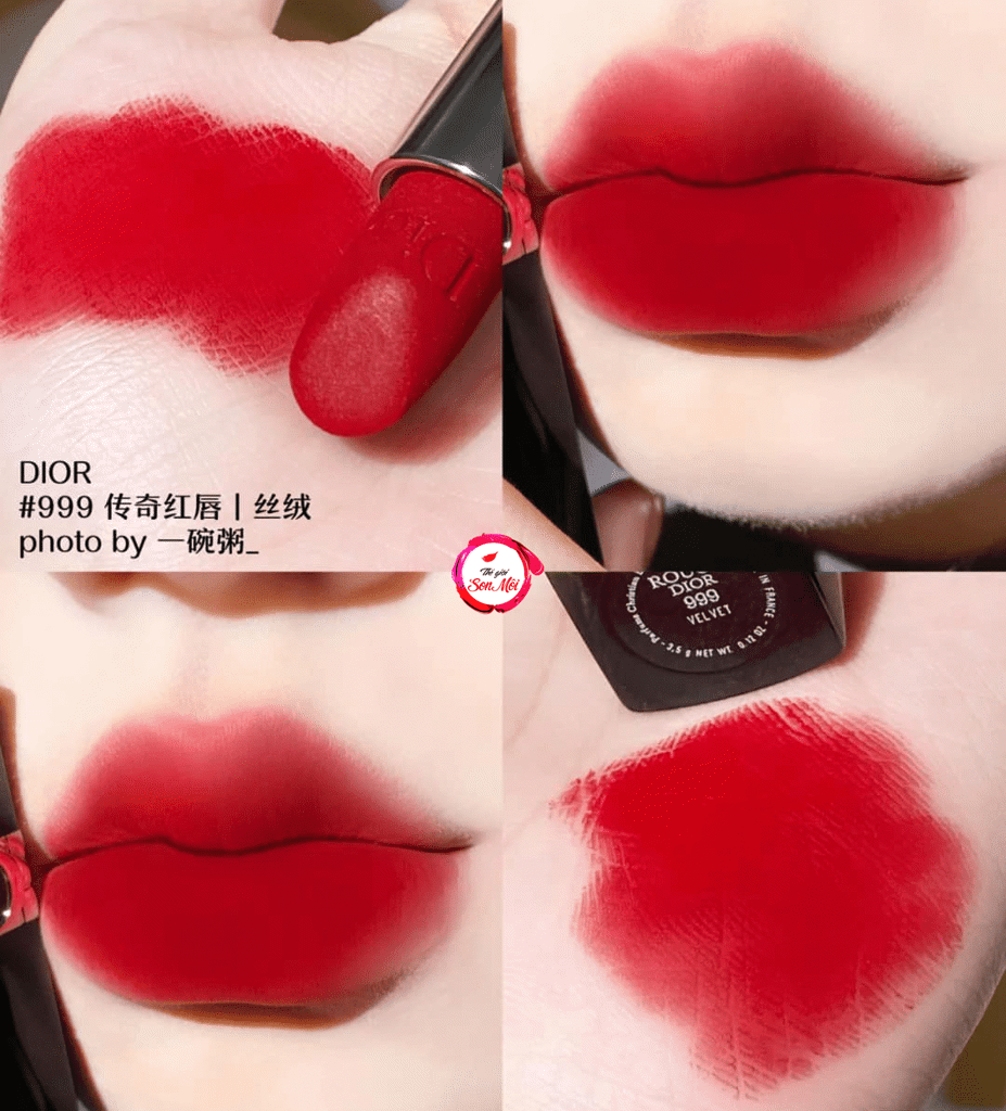 Son Dior Rouge Velvet Màu 999 ( Vừa Ra Mắt ) – Thế Giới Son Môi