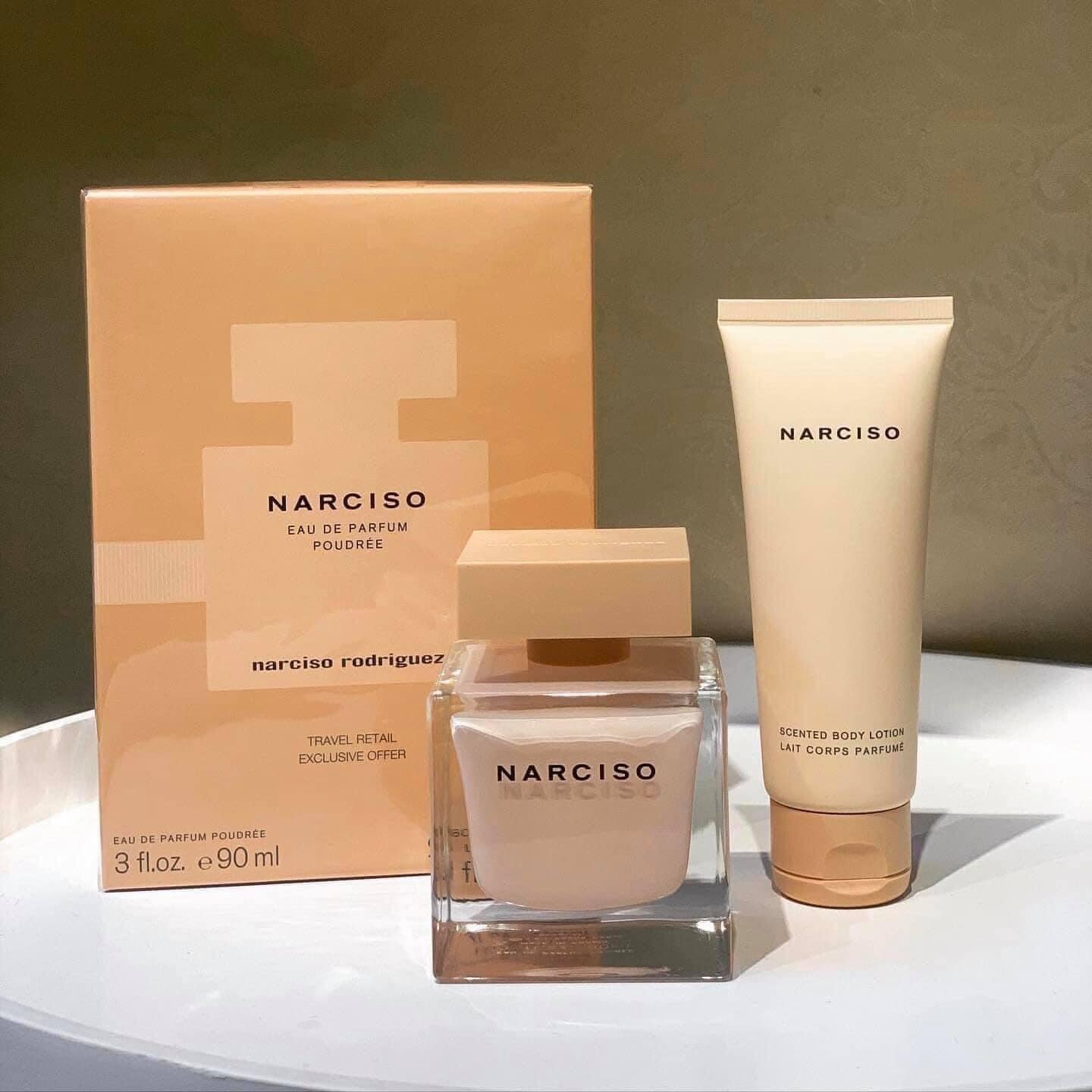 Set Nước Hoa Nữ Narciso Rodriguez Poudree EDP (90ml + Body Lotion 75ml)