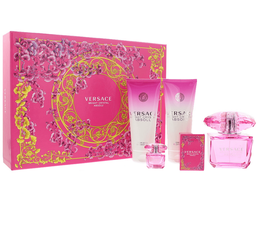 Giftset Nước Hoa Versace Bright Crystal Absolu EDP ( 90ML + 5ML + 100ML + 100ML)