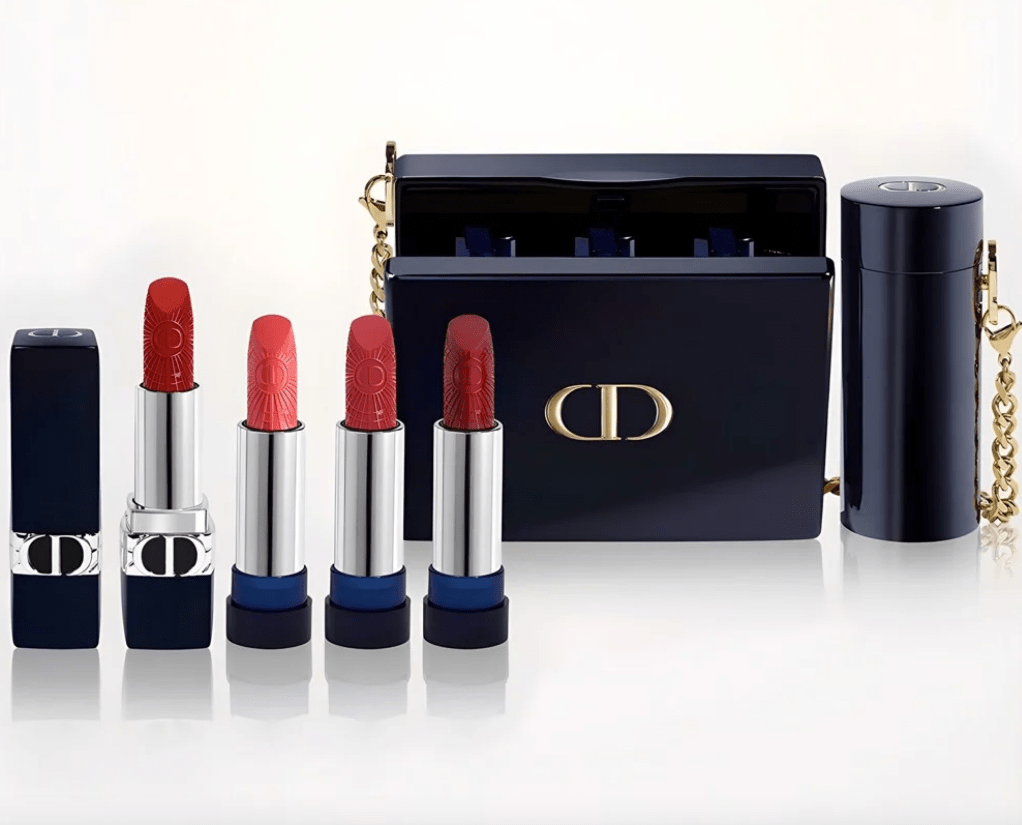 Gift set son  ví cầm tay Rouge Dior Minaudière Clutch and Lipstick Set   Limited Edition 2022Gift set son  ví cầm tay Rouge Dior Minaudière Clutch  and Lipstick Se  SaigonScent