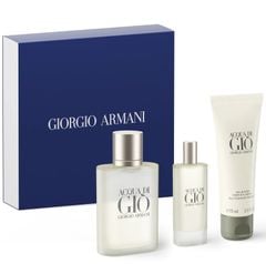 Giftset Nước Hoa Giorgio Armani Acqua Di Gio Pour Homme (100ML + 15ML + Tắm, Gội 75ML )