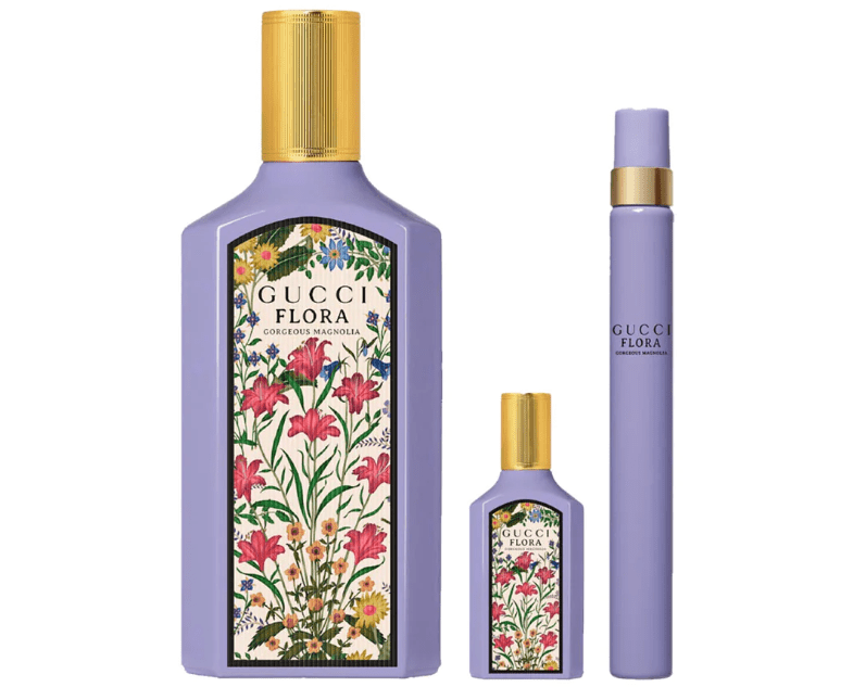 Giftset Nước Hoa Gucci Flora Gorgeous Magnolia EDP ( 100ML + 5ML + 10ML )