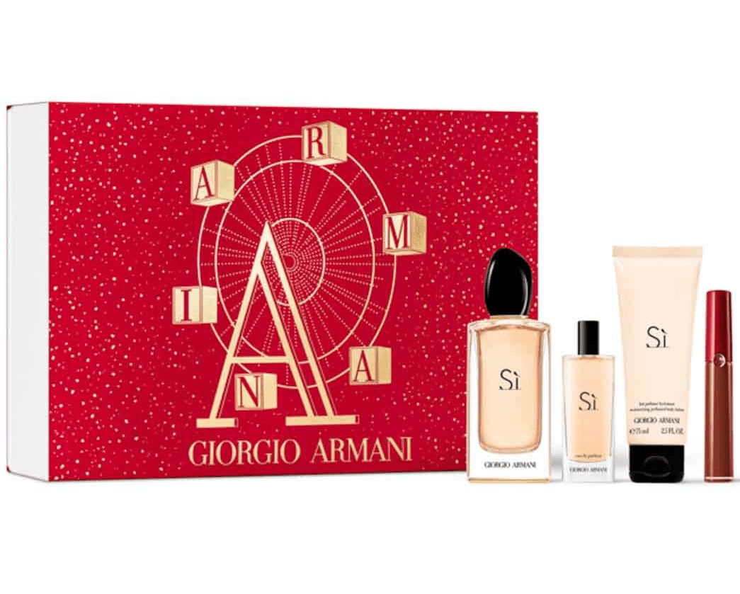 Bộ Quà Tặng Nước Hoa Giorgio Armani SÌ EDP ( 100ML 15ML 75ML Son 209)