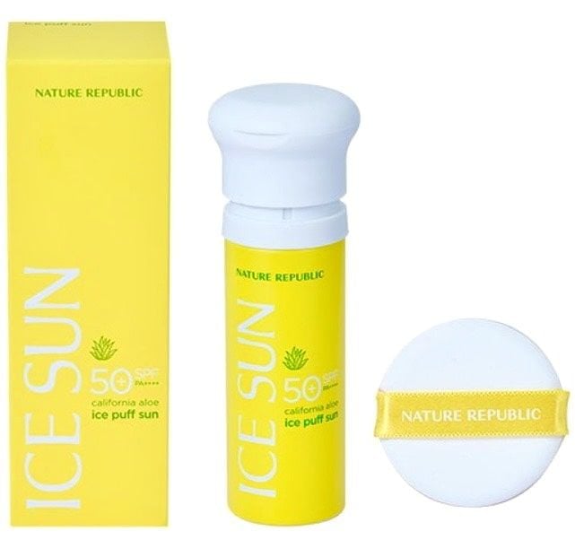 Kem Chống Nắng Ice Sun Nature Republic California Aloe Ice Puff Sun SPF50+PA+++