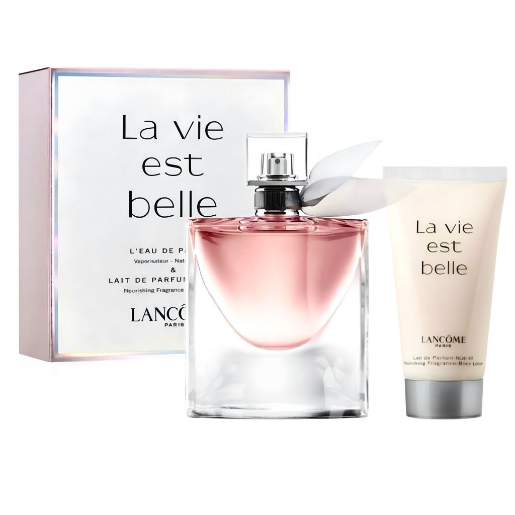 Set Quà Tặng Nước Hoa Và Lotion La Vie Est Belle EDP Thế Giới Son Môi