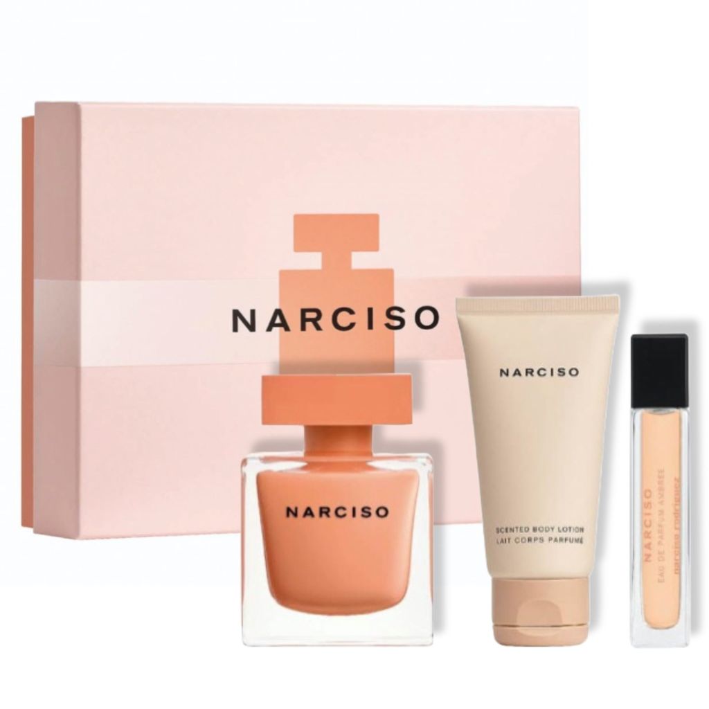 GiftSet Nước Hoa Narciso Rodriguez Narciso Ambree EDP ( 90ML+50ML+10ML )