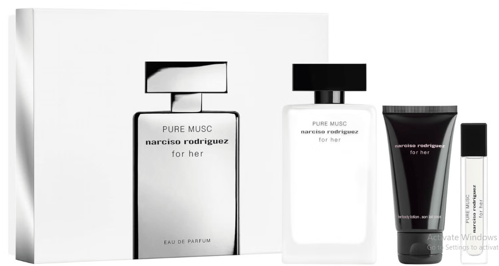 Set Quà Tặng Nước Hoa Narciso Rodriguez Pure Musc EDP ( 100ML + 10ML + 50ML Lotion)