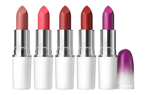 Set Son MAC Frosbitten Kiss Lustreglass Lipstick - 5 Thỏi Màu Best Seller