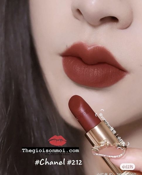 Son Chanel Rouge Allure Luminous Intense 212 Caractère - Đỏ Nâu
