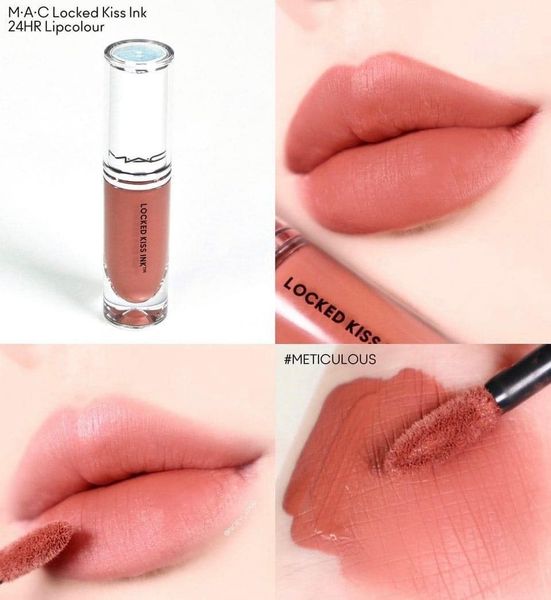 Son Kem MAC Locked Kiss Ink 24HR Màu 67 Meticulous ( Khóa Màu, Chống Lem )