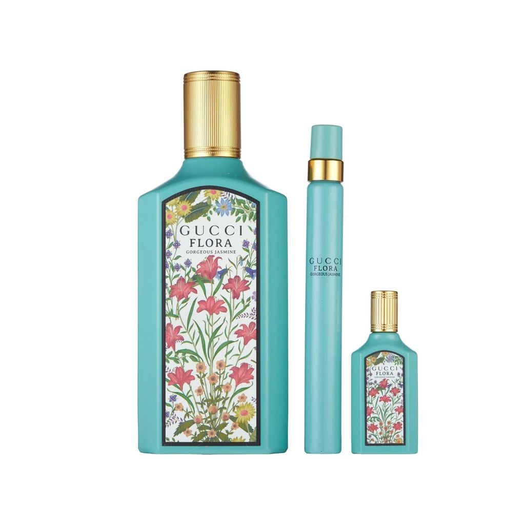 Bộ Quà Tặng Nước Hoa Gucci Flora Gorgeous Jasmine EDP ( 100ML + 10ML + 5ML)