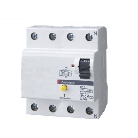 RCCB, RCBO 2P và 4P Mitsubishi