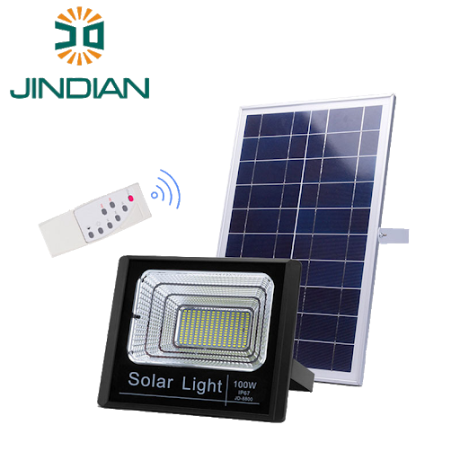 100W, JD-8800L_Đèn năng lượng mặt trời NLMT  Jindian BH 2 năm
