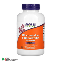 Hỗ Trợ Sụn Khớp GLUCOSAMINE & CHONDROITIN Now - 180 viên