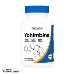 Nutricost Yohimbine Hỗ trợ giảm mỡ - HCL Capsules, 5 mg - 120 viên