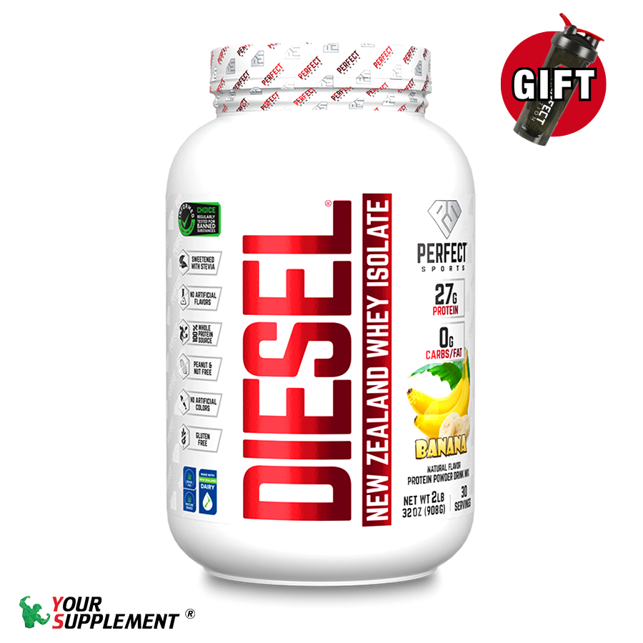 Sữa Tăng Cơ DIESEL® NewZealand Grass-fed Whey Isolate PERFECT Sport - 908GR (30 servings)