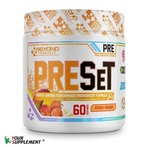 [DEAL XẢ KHO] Tăng Sức Mạnh PRESET Pre-Workout Beyond Yourself 277,5gr (60 servings)