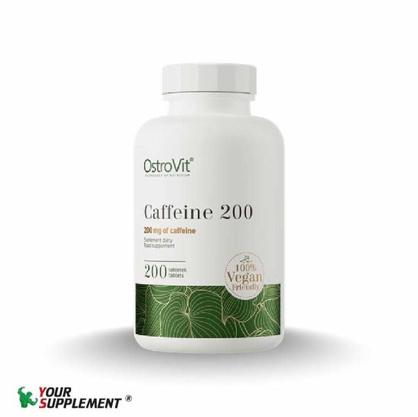 Viên Tăng Tập Trung CAFFEINE 200mg Ostrovit - 200 viên