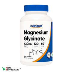 Bổ sung Magnesium Glycinate 420mg - Nutricost (120v/240v)